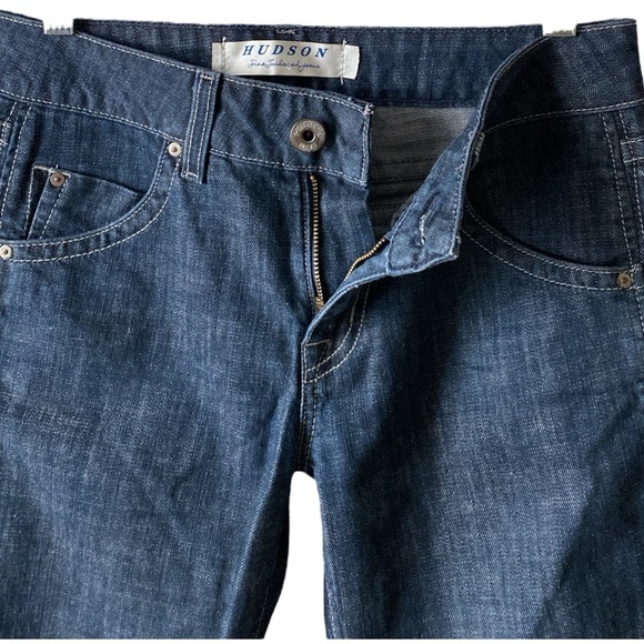 Hudson Fine Tailored Black Low Rise Denim Jeans Women’s Size 27 - Picture 3 of 5